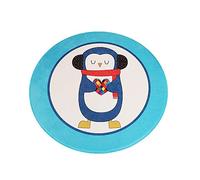 Sticker Superb - Tapis Pour Enfants Salon Design Dessin Animé Tapis Salon Tapis Rond de 80 cm de Diamètre Lion, Manchot, Chat, Poisson - Multicolore 8 mm Moquettes (Manchot)