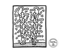 Sticker "Two stack of figures" de Keith Haring