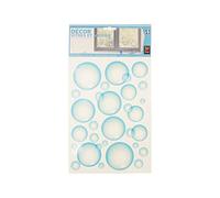 Sticker Vitre Electrostatique Bleu 21x29,7cm, Différentes Tailles, Bulles Décoratives pour Fenêtre, Murs, Meubles, Autocollant Décoratif.