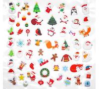 Stickers 3D caoutchouc Noël de 1 à 3,3 cm 64 pièce