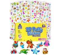 Stickers 3D en Relief pour Enfant, Fille et Garçon de Purple Ladybug Grand Lot de 80 Planches Toutes Différentes et Plus de 2000 Autocollants - Gommettes Animaux, Lettres, Smiley et Autres