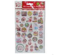 Stickers 3D - Mercier - Lutins Farceurs - Multicolore - 30 pièces - Décoration de Noël