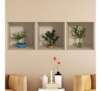 Stickers adhésifs 3D | Sticker Mural Autocollant Arbuste - Stickers muraux Chambre Adulte - Stickers muraux 3D - Decoration Murale Salon - Autocollants muraux Trompe l'oeil Arbuste| 30x90cm