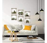 Stickers adhésifs 3D | Sticker Mural Autocollant effet 3D bonsaï et arbustes - Stickers muraux Chambre Adulte - Stickers muraux 3D - Decoration Salon - Autocollants muraux Trompe l'oeil | 60x90cm
