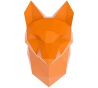 Stickers adhésifs 3D | Sticker Mural Autocollant effet 3D origami renard orange - Stickers muraux Chambre Adulte - Stickers muraux 3D - Déco Salon - Autocollants muraux Trompe l'oeil | 80 x 45 cm