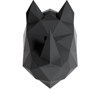 Stickers adhésifs 3D | Sticker Mural Autocollant effet 3D origami rhinocéros noir - Stickers muraux Chambre Adulte - Stickers muraux 3D - Déco Salon - Autocollants muraux Trompe l'oeil | 60 x 35 cm