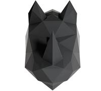 Stickers adhésifs 3D | Sticker Mural Autocollant effet 3D origami rhinocéros noir - Stickers muraux Chambre Adulte - Stickers muraux 3D - Déco Salon - Autocollants muraux Trompe l'oeil | 110 x 70 cm