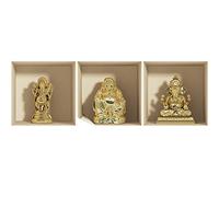 Stickers adhésifs 3D | Sticker Mural Autocollant effet 3D Statues Ganesh et Bouddha - Stickers muraux Chambre Adulte - Stickers muraux 3D - Déco Salon - Autocollants muraux Trompe l'oeil | 30x90cm