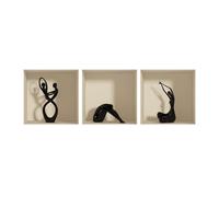 Stickers adhésifs 3D | Sticker Mural Autocollant Statues - Stickers muraux Chambre Adulte - Stickers muraux 3D - Decoration Murale Salon - Autocollants muraux Trompe l'oeil Statues| 30x90cm