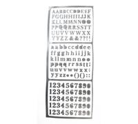 Stickers Alphabet Et Chiffres Argenté 1 Cm 169 Pièces