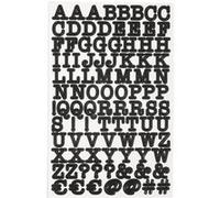 Stickers alphabet et chiffres - noir Noir G