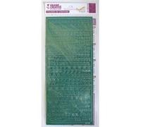 Stickers Alphabet PEEL OFF'S vert 10,5 x 23,2 cm Vert G
