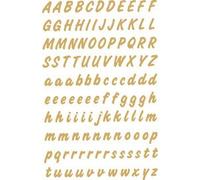 stickers alphabétique A-Z, or, film résistant aux