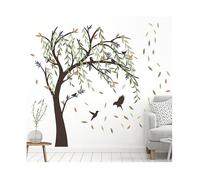 Stickers Arbre Oiseaux Stikers Murals Auto-adhésives Autocollants Muraux Art Abstraits Décorations Mural OBJET DE DECORATION MURALE