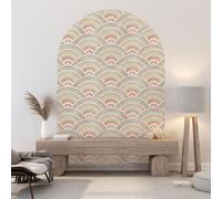 Stickers Arche - Lumaléa - Motif oriental - Adhésif MAT - Largeur 150 x Hauteur 215 cm