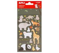 Stickers Autocollants Animaux 50 Pièces Apli Kids