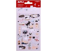 Stickers Autocollants Animaux Chats 50 Pièces Apli Kids