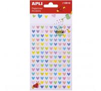 Stickers Autocollants Coeurs Colorés 144 Pièces Apli Kids