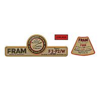 Stickers autocollants FRAM pour filtre à huile - 3 pièces