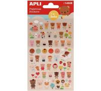 Stickers Autocollants Ourson Nounours 50 Pièces Apli Kids