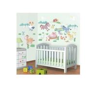 Stickers bébé animaux de la ferme - Walltastic - Décoration murale - 65 stickers - Facile à poser
