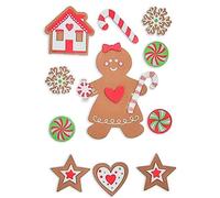 Stickers Bonhomme De Pain D'épices Caoutchouc Mousse 11 Pièces