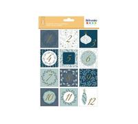 Stickers Calendrier de l'Avent - Splendid Christmas - 5 x 5 cm - 24 pcs