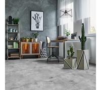 Sticker sol carrelage - AMBIANCE STICKER - SOL CARRELAGES DALLE DE BETON CIRÉ - 45x45 cm - Antidérapant - Repositionnable Easy Apply