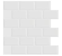 Stickers Carrelage - YSTP - 30x30 cm (Lot 4) - Blanc - Imperméable - Résistant à l'huile