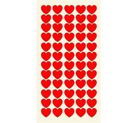 Stickers Coeur 21mm, 60 Autocollants gommettes Adhésifs en Coeur Colorés Anniversaires, Saint-Valentin, Mariage, Album Scrapbooking, DIY Album photo, Livres, Agenda, Loisir Créatif, fêtes (Rouge)