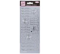 Stickers Contour D'anita - Merci - Argent