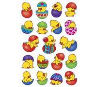 Stickers de Pâques DECOR 'Fleurs et poussins'
