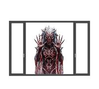 Stickers d'Halloween pour Fenêtre Décorations autocollantes miroir horreur
