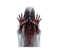 Stickers d'Halloween pour Fenêtre Décorations autocollantes miroir horreur