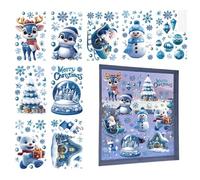 Stickers d'hiver bonhomme de neige 12 motifs bonhomme de neige