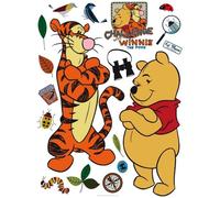 Stickers - Disney - Winnie & Tigrou - 2 grands stickers - 14 petits stickers - Décoration enfantine