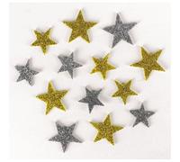 Stickers En Mousse Etoiles Pailleté 72 Pièces