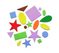 Stickers En Mousse Forme Géométrique 2,5 À 5 Cm 144 Pièces