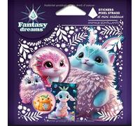 Animaux Scintillants - 15 Stickers En Pixel Strass Et Mini Cristaux, 1 Coupelle, 1 Carré De Cire & 1 Stylet