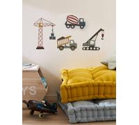 Stickers Engins de chantier rouge TU