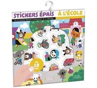Stickers Épais A L'école - 30 Stickers Repositionnables - 4 Décors
