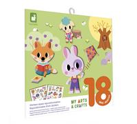 Janod - Coffret Créatif Stickers Épais Repositionnables 2 ans