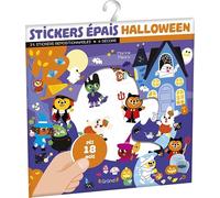 Grund Autocollants Halloween – 25 épais repositionnables, 4 décors, dès 18 mois