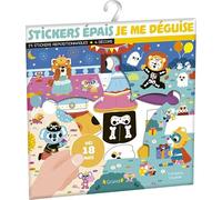 Stickers épais : Je me déguise Pochette de 25 autocollants épais et repositionnables avec 4 décors À partir de 18 mois