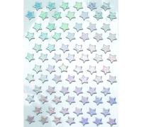 Stickers Étoile Argenté 1,5 Cm 78 Pièces