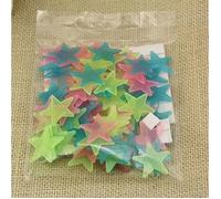 Stickers étoiles muraux et plafonds - Fluorescents - Quantité: 50 pcs