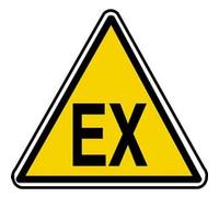 Stickers Express® Autocollant de sécurité Atmosphère Explosif 10x9cm Anti-UV Polymère