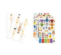 Stickers Fashion 10 Silhouettes Garçons 200 Pièces