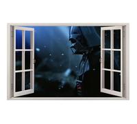 Stickers fenêtre - Star Wars - Dark Vador - 80x50cm - Vinyl 100 microns - Décoration murale enfant