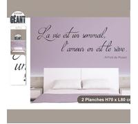 Stickers Géant - La Vie est un Sommeil, l'Amour en est le Rêve.